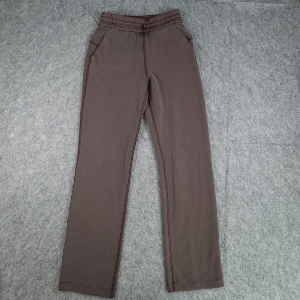 Lululemon Pant Women 2 Espresso Softstreme High Rise Straight Leg Athleisure